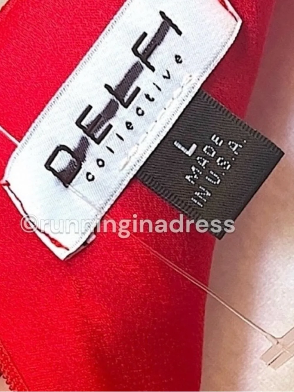 Free People X DELFI Dia Red Satin Halter Drop Waist Retro Midi Dress Size L NWOT